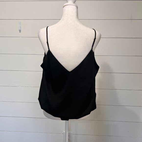 Black Spaghetti Strap Altar'd State One Piece Body Suit w/ Snaps Size L - Picture 4 of 7